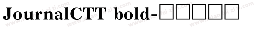 JournalCTT bold字体转换